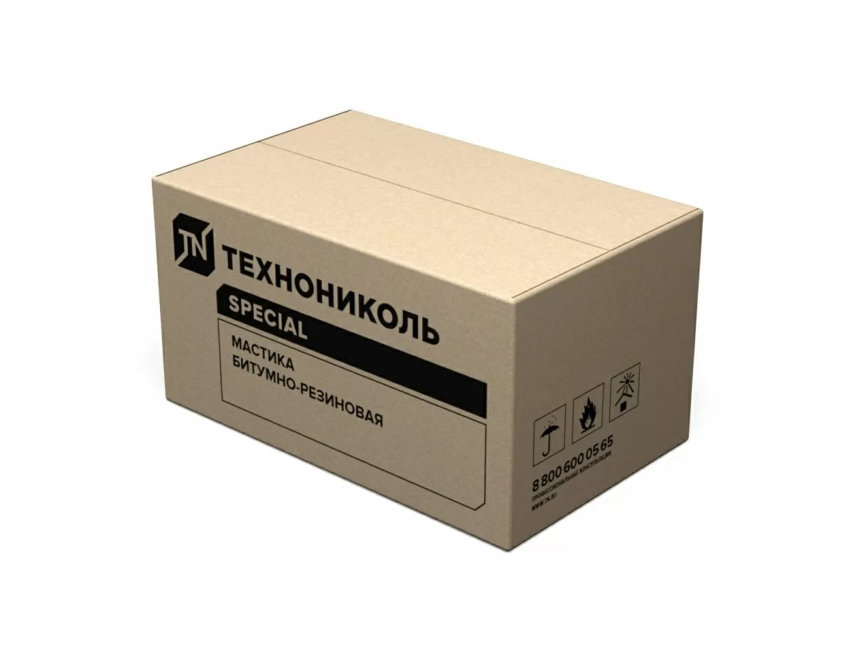 Мастика битумно-резиновая ТЕХНОНИКОЛЬ МБР-65,  14 кг