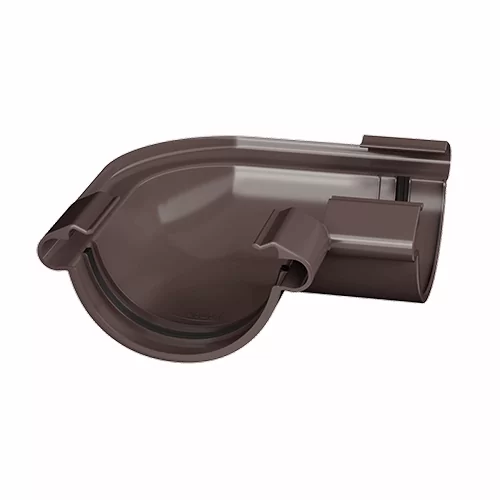 ТН ПВХ МАКСИ угол желоба 90°, коричневый