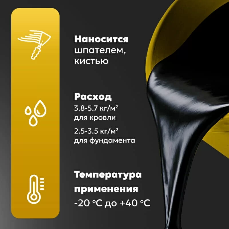 Мастика кровельная ТЕХНОНИКОЛЬ № 21 Техномаст, 20 кг