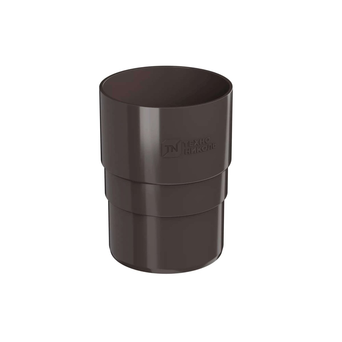 ТН ПВХ муфта трубы, коричневый .