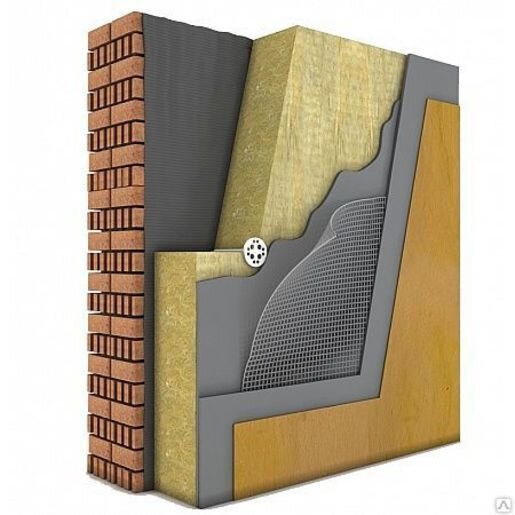 Плита минераловатная BASWOOL Руф Н 120 1200х600х50 мм, 6 шт