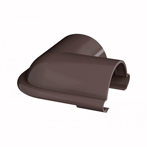 ТН ПВХ МАКСИ угол желоба 90°, коричневый