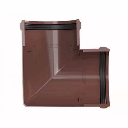 ТН ПВХ (125/82) угол желоба 90°, коричневый .