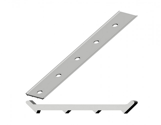 Рейка прижимная алюминиевая РОКС 2000х25