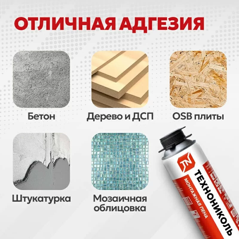 Пена монтажная ТЕХНОНИКОЛЬ 70 PROFESSIONAL всесезонная
