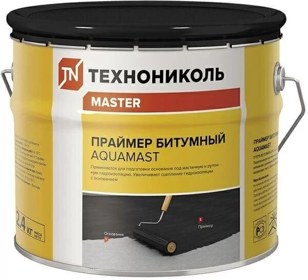Праймер битумный ТЕХНОНИКОЛЬ AquaMast, 3л (2,4кг)