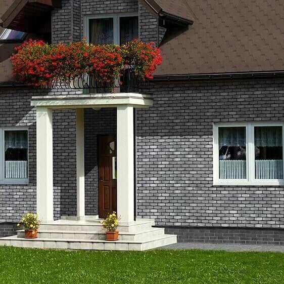 HAUBERK фасадная плитка Камень Сланец (2,2м2/уп)