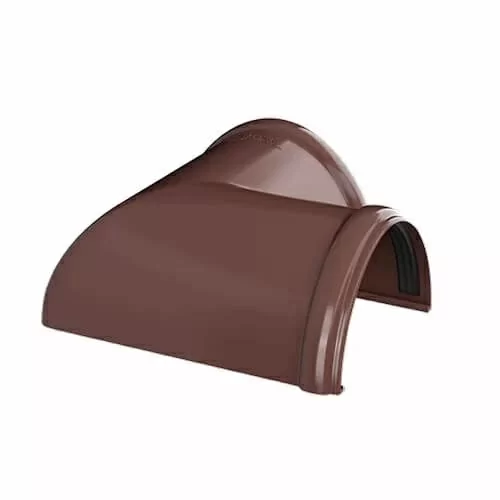 ТН ПВХ (125/82) угол желоба 90°, коричневый .
