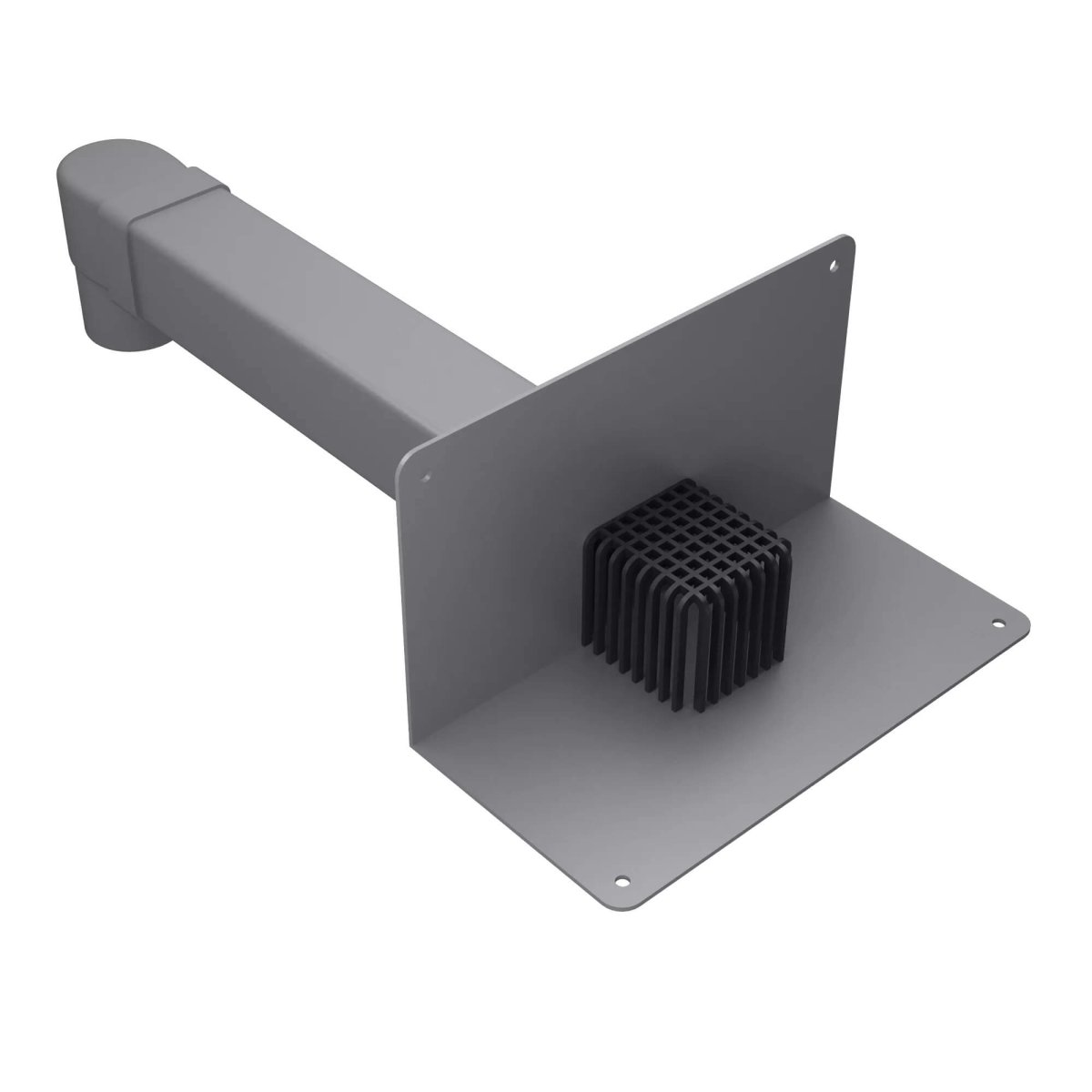 ПВХ воронка парапетная TERMOCLIP 100х100мм, длина 650мм с отв. и листоул (В15)