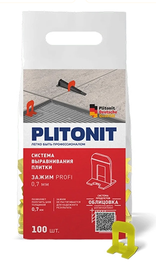 ПЛИТОНИТ зажим SVP-PROFI 0.7 мм (100 шт)