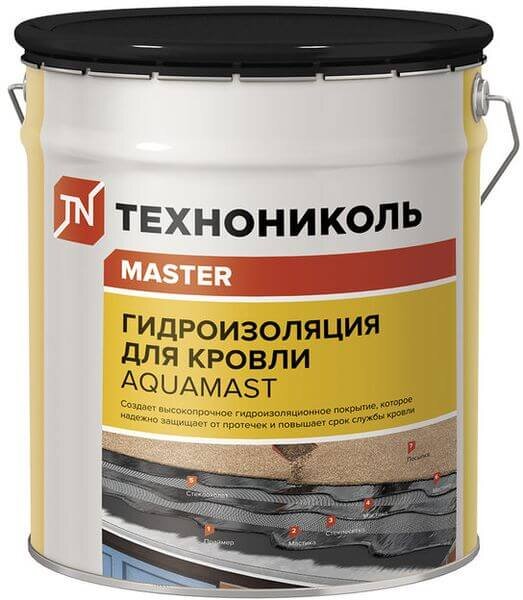 Мастика битумно-резиновая ТЕХНОНИКОЛЬ AquaMast, 3 кг