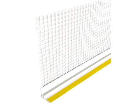 Профиль оконный примыкающий с сеткой ПС-6С 2,4м, 6мм (30шт в упак)